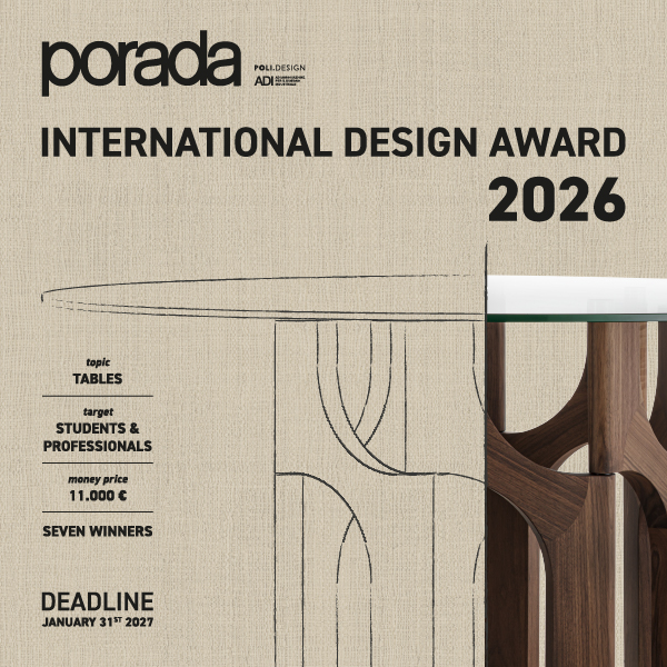 PORADA INTERNATIONAL DESIGN AWARD 2026